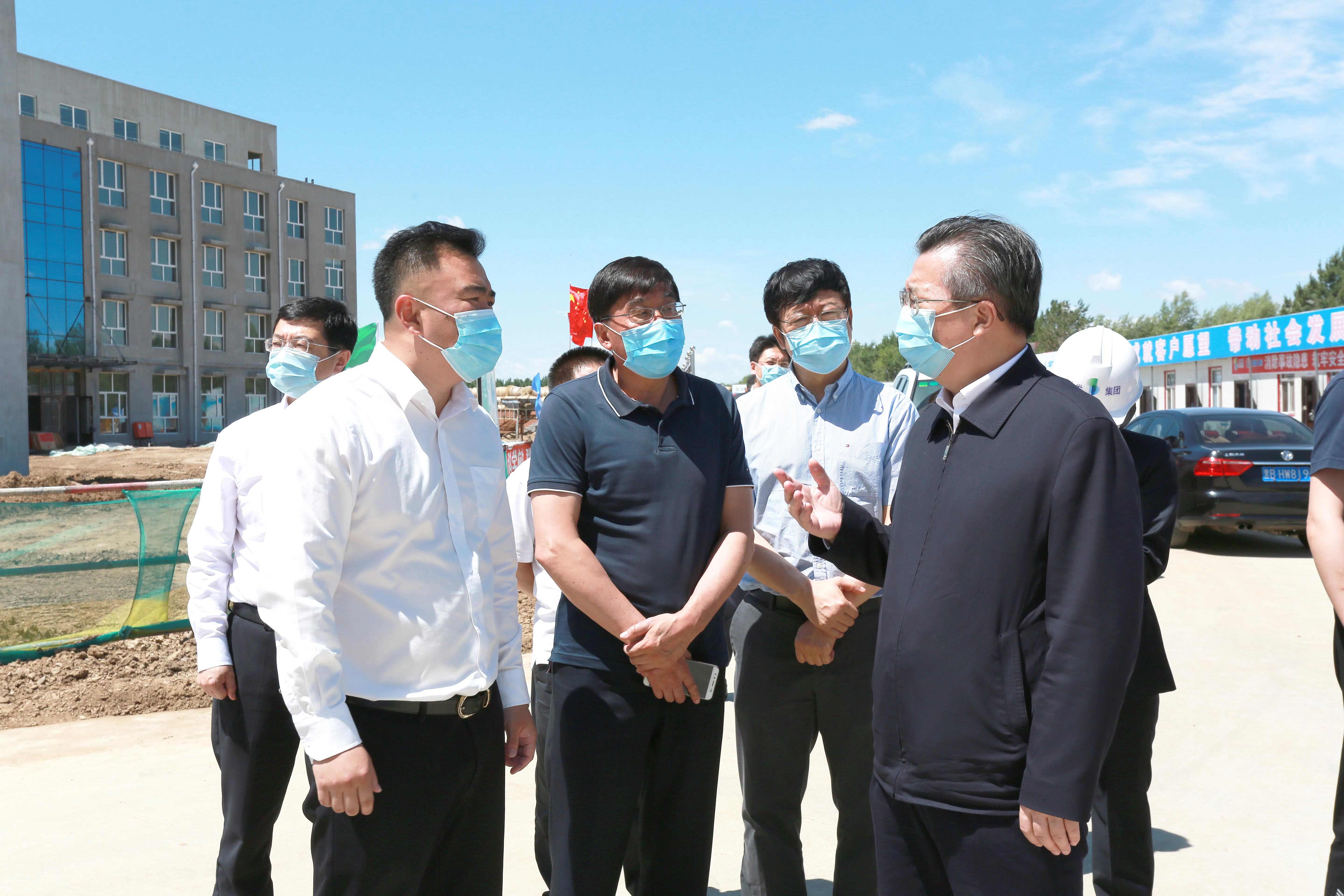 黑龍江省委常委、副省長王永康一行蒞臨富華錦河熱電聯(lián)產(chǎn)項目考察調(diào)研