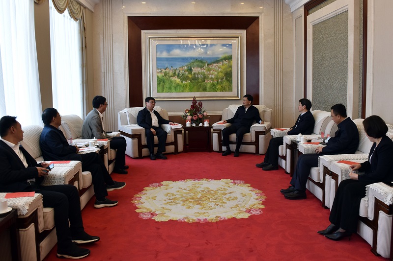 遼寧鞍山市委副書記、市長余功斌會(huì)見水發(fā)集團(tuán)黨委副書記、總經(jīng)理劉肖軍