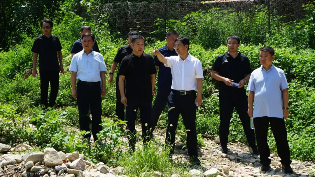 山東省應(yīng)急管理廳黨委委員、副廳長(zhǎng)武甲慶來(lái)山青世界開(kāi)展防汛調(diào)研工作